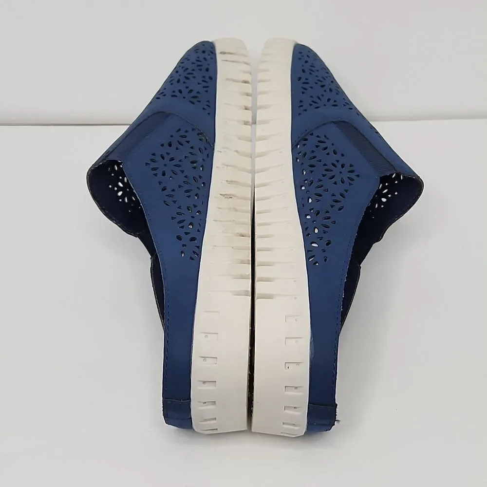 J- sport slip-on floral laser cut out mule shoes - Picture 5 of 8